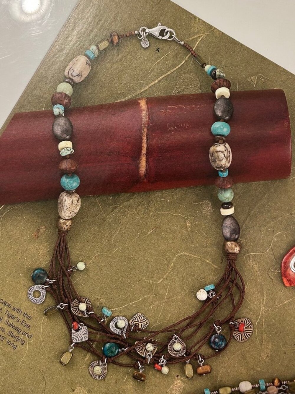 Silpada Multi-Strand Stone Necklace